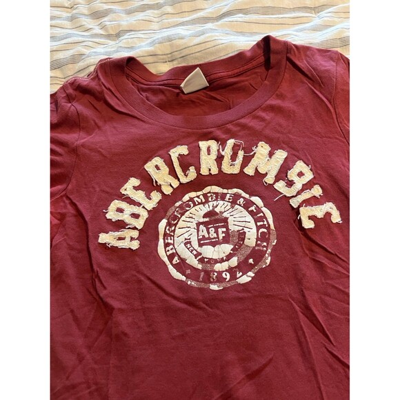 Vintage Y2K Early 2000’s Abercrombie & Fitch Embroidered Logo Tee Shirt Size XS - Picture 6 of 8